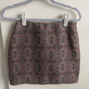 H&M Multicolored Mini Skirt